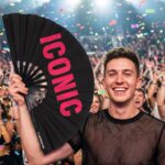 Festival Fan „ICONIC“ v černo-růžové barvě – Rave statement – Zobrazení 4
