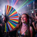 Festival-Fächer Pride Regenbogen-Streifen, CSD & Pride Accessoire, Zobrazení 2