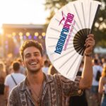 Festival-Fächer Hamburg Pride CSD in Weiß, Logo-Edition, Zobrazení 3