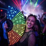 Festival Fan černý s duhou – Rave & CSD – Zobrazení 2
