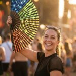 Festival Fan černý s duhou – Rave & CSD – Zobrazení 3