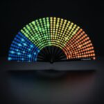 Festival Fan černý s duhou – Rave & CSD – Zobrazení 1