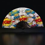 Festival Fan „ZAP BOOM POW“ žlutý komiks – Rave & Party – Zobrazení 1