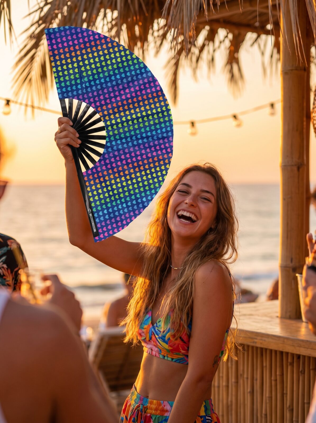 Festival Fan tmavě modrý s duhou – CSD & Pride – Zobrazení 5