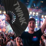 Festival Fan „TWINK“ v černé barvě – statement Rave & Pride – Zobrazení 4