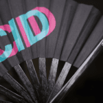 Festival Fan „ACID“ black teal-pink – Techno & Rave doplněk, Zobrazení 6