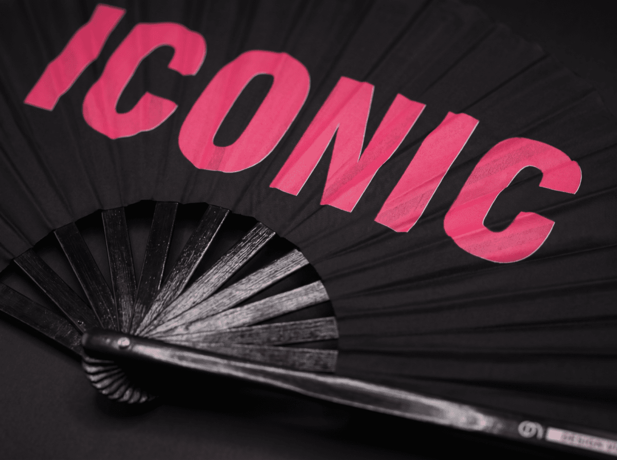 Festival Fan „ICONIC“ v černé a růžové barvě, Rave statement, Zobrazení 6