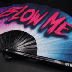 Festival Fan „BLOW ME“ v lila-modré barvě, doplněk na Rave a CSD, Zobrazení 6