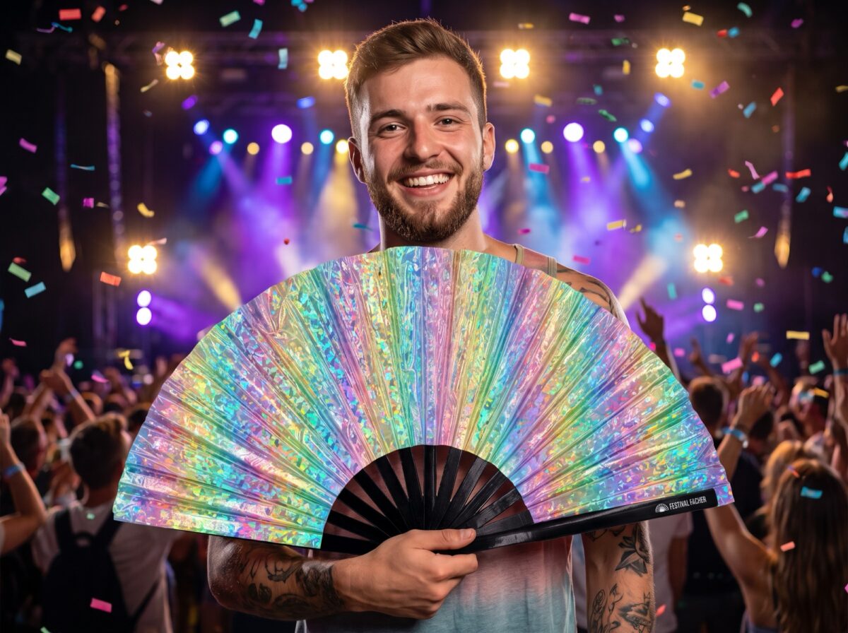 Festival Fans Holo Kristall Pastel pro Rave a festivaly, Zobrazení 4