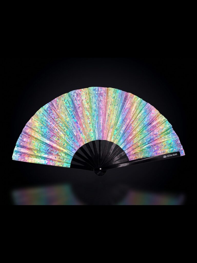 Festival Fan Holo Kristall Pastel pro rave a festivaly