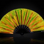 Festival Fan, holografický, průhledný, neonzelený, pro Rave a Techno, Zobrazení 1