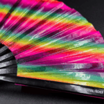 Festival Fan, průhledný s duhovými pruhy pro CSD a Pride, Zobrazení 6