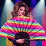 Festival Fan, průhledný s duhovými pruhy pro CSD a Pride, Zobrazení 5