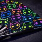 Festival Fans s neonovými kočkami, černé, pro Rave a festivaly, Zobrazení 5