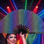 Festival Fan, tmavě modrý s duhovými srdíčky, CSD & Pride, Zobrazení 5
