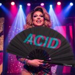 Festival Fan „ACID“ black teal-pink – Techno & Rave doplněk, Zobrazení 5