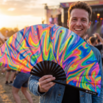 Festival Fan Psychedelic Fire, pestrobarevný pro Techno a Rave, Zobrazení 3