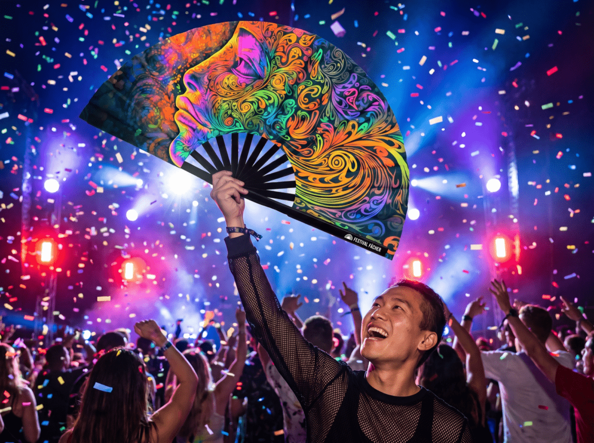 Festival Fan „Psychedelic Wirbel Bunt“ pro psytrance a Goa, Zobrazení 4