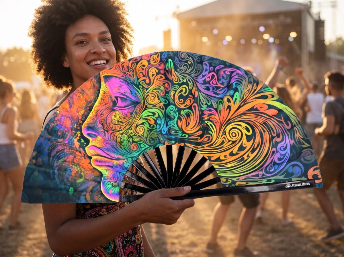 Festival Fan „Psychedelic Wirbel Bunt“ pro psytrance a Goa, Zobrazení 3