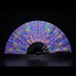 Festival Fan Psychedelic Mandala fialový pro psytrance a Rave, Zobrazení 1