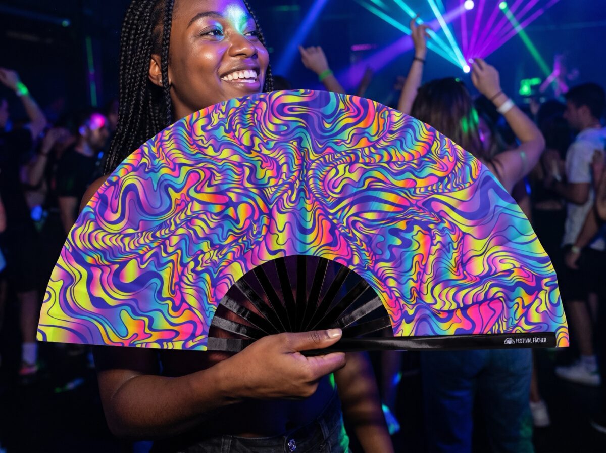 Festival Fan Psychedelic Melt, fialový, pro Goa a psytrance, Zobrazení 2