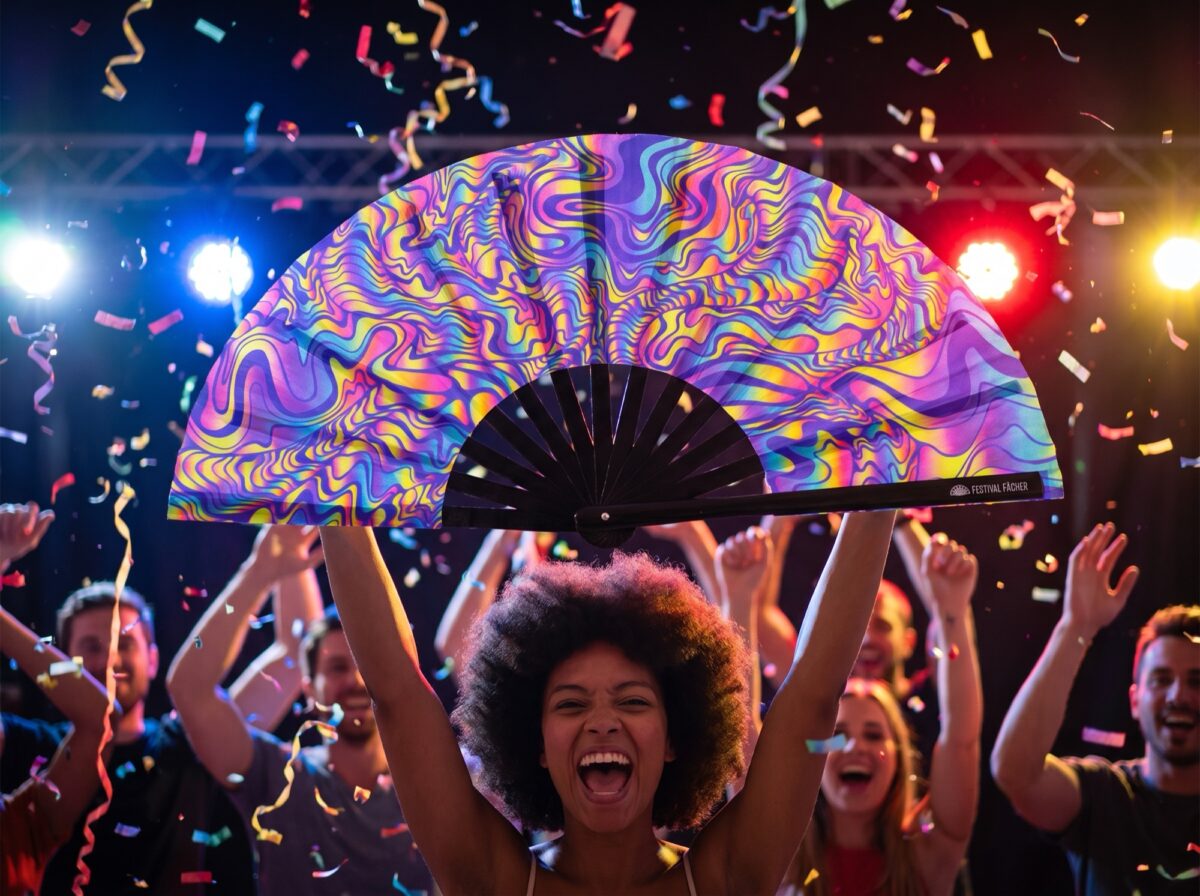 Festival Fan Psychedelic Melt, fialový, pro Goa a psytrance, Zobrazení 4