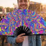 Festival Fan Psychedelic Melt, fialový, pro Goa a psytrance, Zobrazení 3