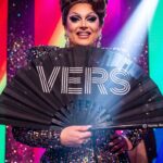 Festival Fan „VERS“ v černé barvě, statement pro Rave a CSD, Zobrazení 5