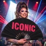 Festival Fan „ICONIC“ v černé a růžové barvě, Rave statement, Zobrazení 5