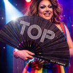 Festival Fan „TOP“ v černé barvě, s motivy Rave a Pride statement, Zobrazení 5