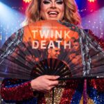 Festival Fan „TWINK DEATH“ – černý, pro Techno a Rave, Zobrazení 5