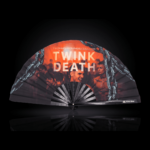 Festival Fan „TWINK DEATH“ – černý, pro Techno a Rave, Zobrazení 1
