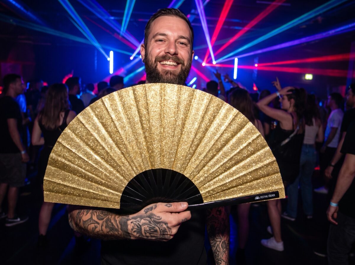 Festival Fan s třpytkami pro festivaly a večírky, Zobrazení 2
