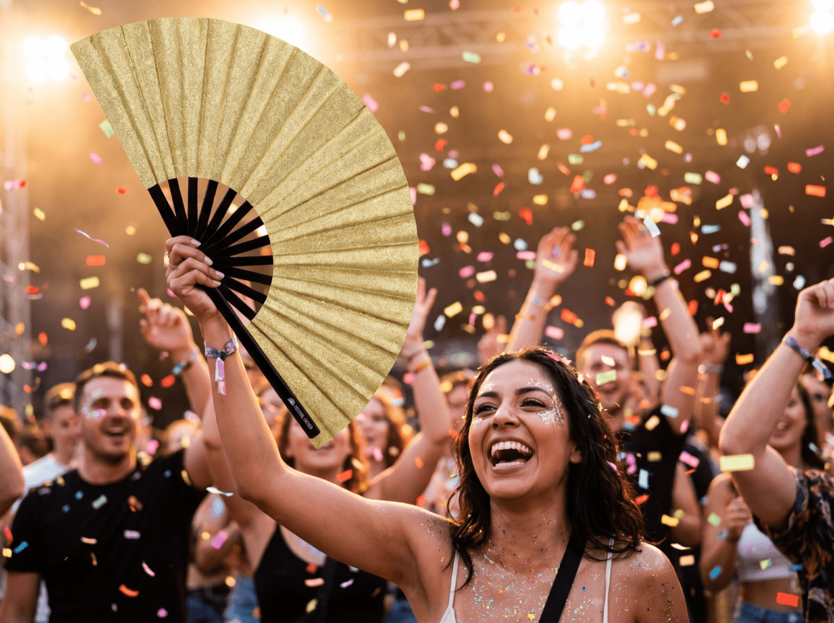 Festival Fan s třpytkami pro festivaly a večírky, Zobrazení 4