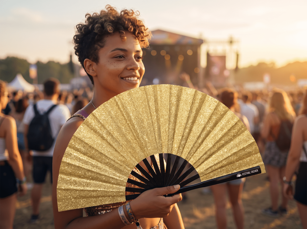 Festival Fan s třpytkami pro festivaly a večírky, Zobrazení 3
