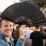 Festival Fan, černý jednobarevný, na festival i do každodenního života, Zobrazení 3